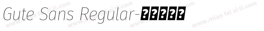 Gute Sans Regular字体转换